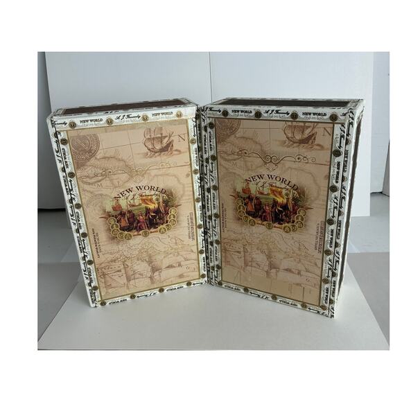 Cigar Boxes Empty 2 A.J. Fernadez Esteli Nicaragua New World Brand 7.5 x 5 x 2.5 - Picture 1 of 11